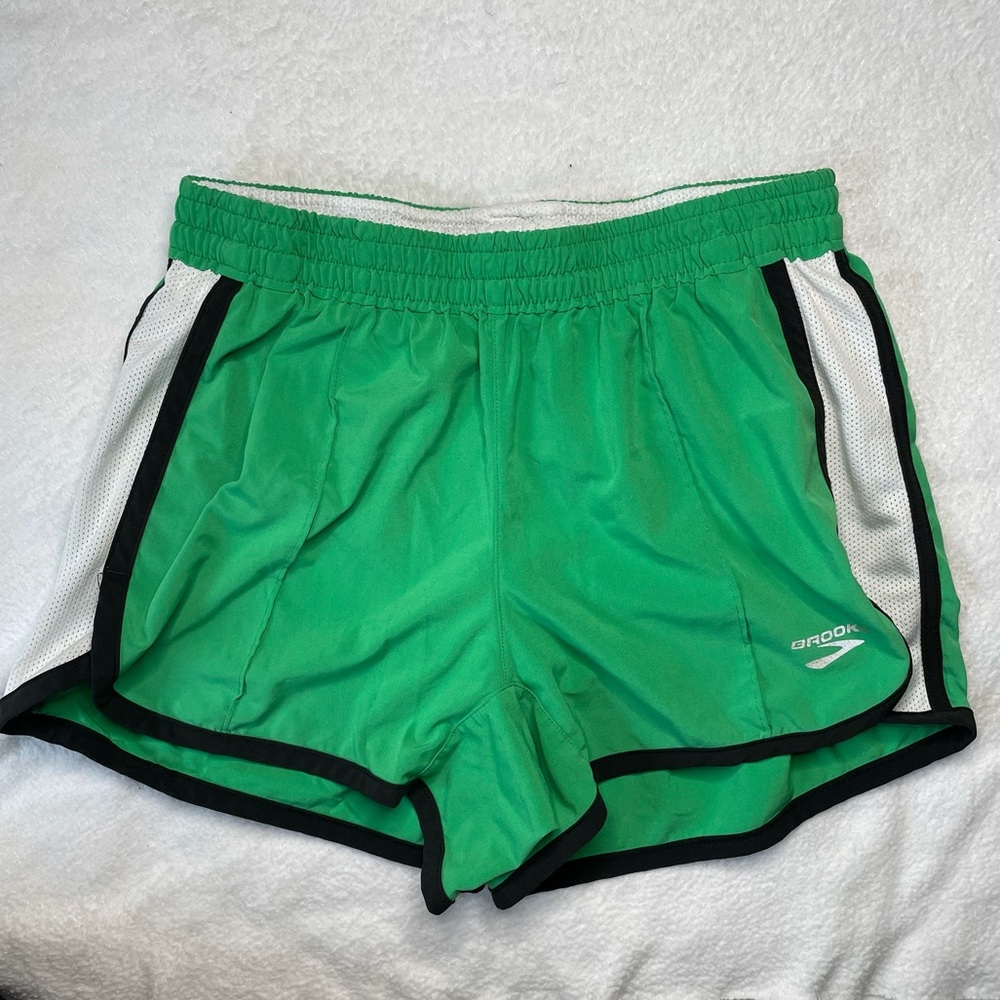 Brooks Running Athletic Drawstring Mesh Short